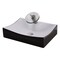 Novatto Porcelain Vessel Sink Combo with Brushed Nickel Faucet, Drain and Sealer NSFC-01134BW002BN - alternate 1